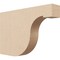 Ekena Millwork 2in. W x 8in. H x 12in. L Del Monte Woodgrain TimberThane Rafter Tail, Primed Tan RFTUR02X08X12DELRCPR - alternate 1